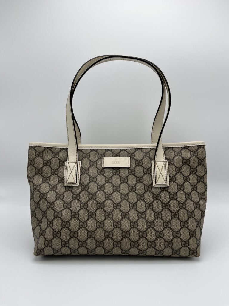 Supreme Tote bag gucci wit leer. Supreme Tote bag gucci white leather.