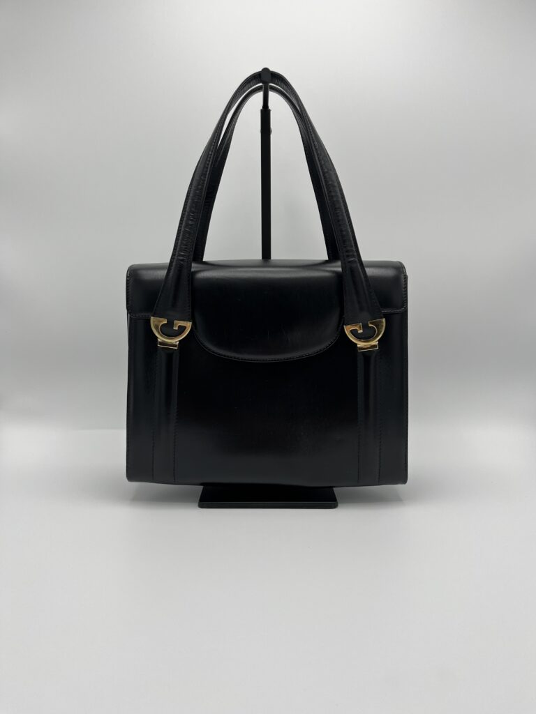 Vintage gucci zwart leer. Vintage gucci black leather.