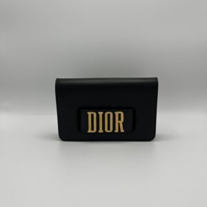 Evolution leather clutch zwart. Evolution leather clutch black