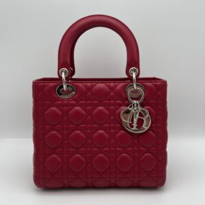 Dior Medium Lady Dior Fuchsia Cannage